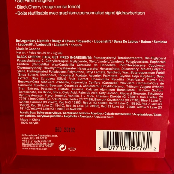 Smashbox Be Legendary Lipstick Trio Set-SHEER BRICK-WARM RED-DEEP CHERRY RED-New - Picture 6 of 7